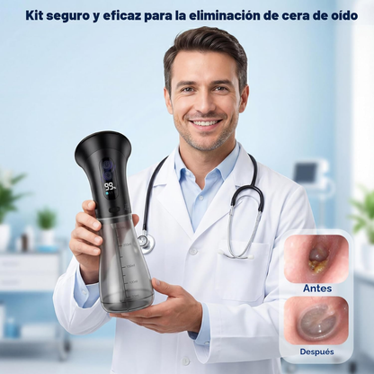 Limpiador profesional de oídos por agua